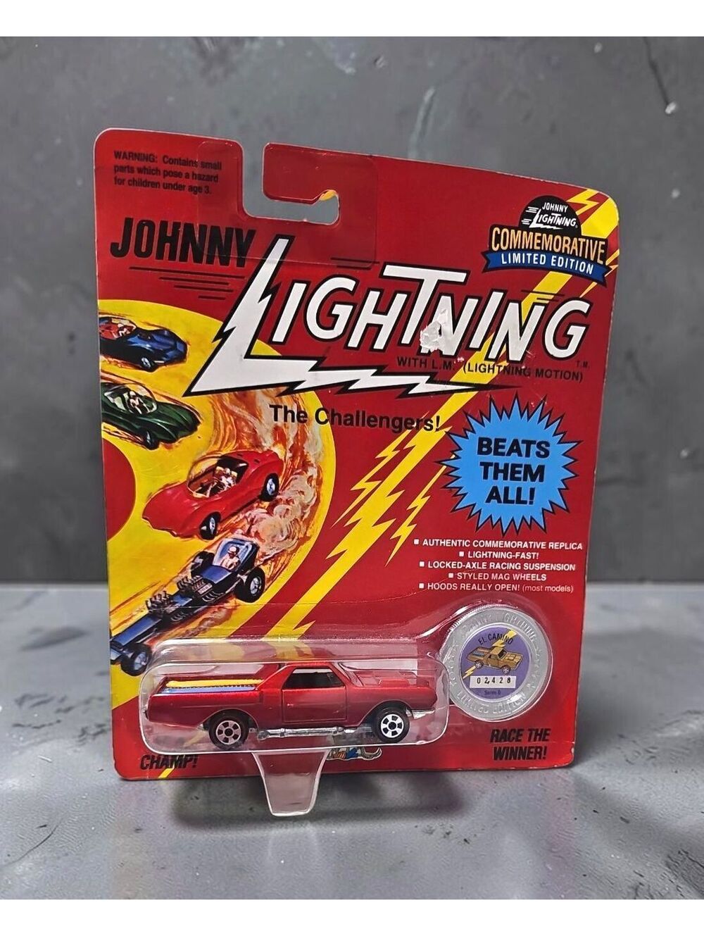 Johnny Lightning El Camino • Commemorative Limited Edition • Sealed • Coin 02428